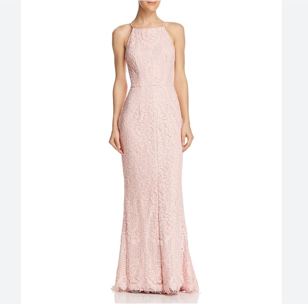 Aqua Dresses Lace Gown. NWT